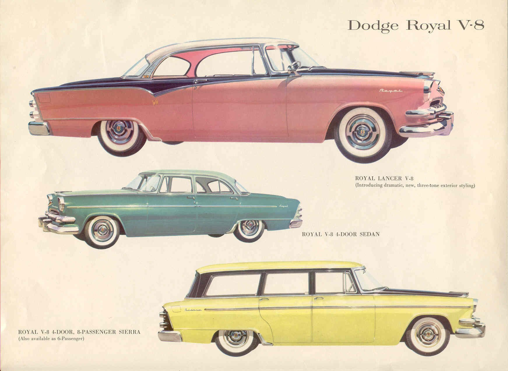 1955 Dodge Car Brochure Page 4
